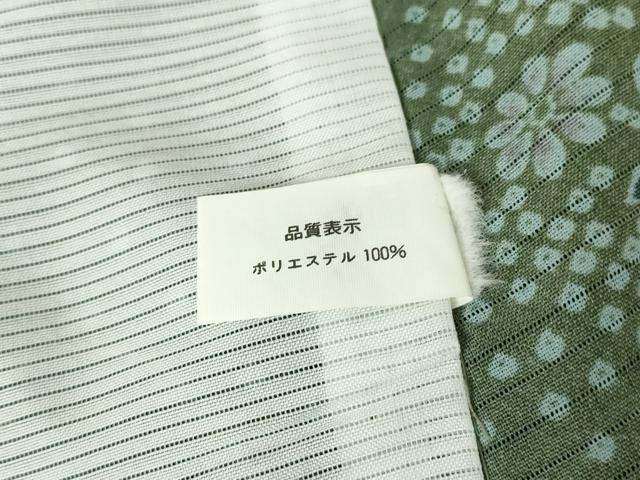 平和屋着物＊夏物　小紋　絽　舞花文　洗える着物　DABA4510az_6