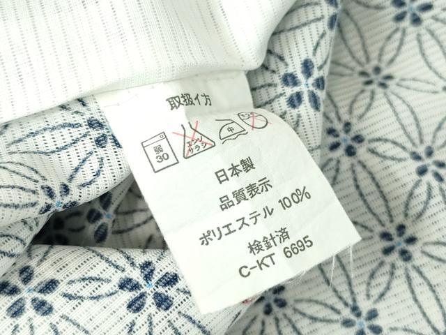 平和屋着物＊夏物　小紋　絽　花繋ぎ　洗える着物　DABA4511az_6