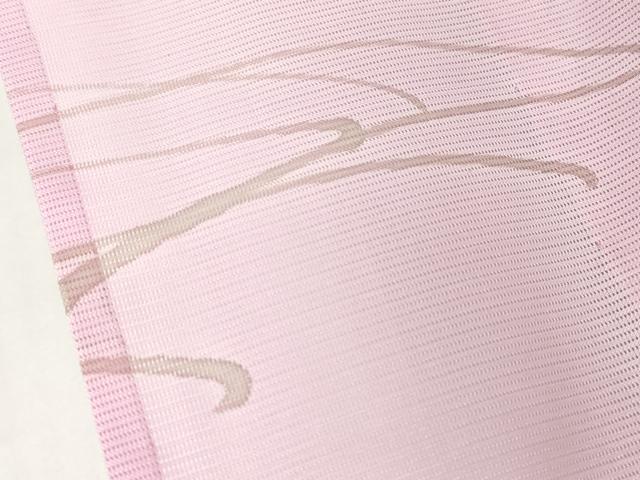 平和屋着物＊夏物　小紋　絽　舞蝶文　手描き　洗える着物　DABA4526az_6