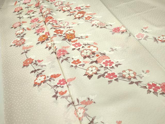 平和屋着物●訪問着　刺繍　枝花文　金彩　正絹　逸品　DABA4629az_4