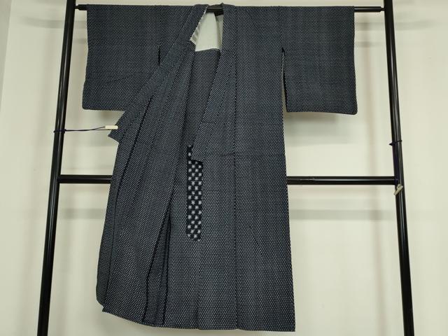 平和屋着物●久留米絣　単衣　絣文　綿　逸品　DABA4905az_2