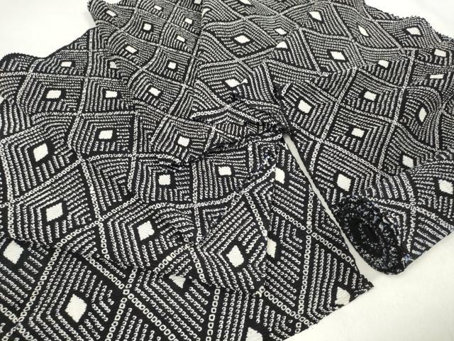 平和屋着物∴夏物　浴衣　反物　着尺　菱　未使用　DABA7024zzz