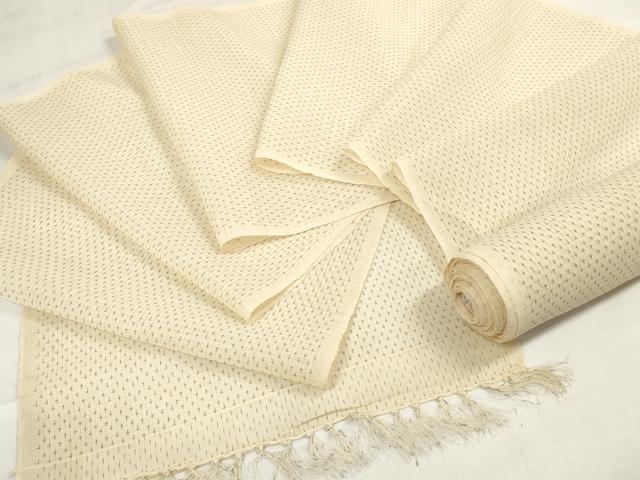 平和屋着物＊夏物　上布　反物　着尺　十字絣　麻　逸品　未使用　DABA7048zzz