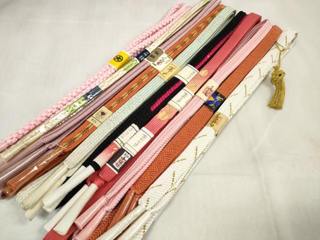 平和屋着物●和装小物　帯締め10本セット　礼装用　組紐　高麗組　笹浪組　観世組　金糸　大丸扱い　全て正絹　逸品　未使用　DABA7066zzz