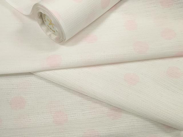 平和屋着物＊夏物　長襦袢　反物　着尺　変則絽　鈴　東レシルック　洗える着物　未使用　DABA7095zzz