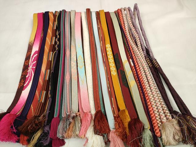 平和屋着物●和装小物　帯締め20本セット　高麗組　冠組　鴨川組　金糸　逸品　DABA7205zzz