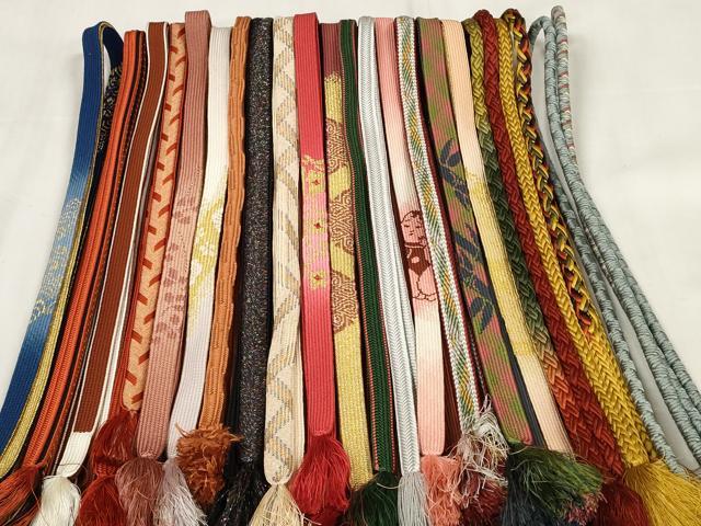 平和屋着物●和装小物　帯締め20本セット　高麗組　鴨川組　冠組　金糸　逸品　DABA7212zzz