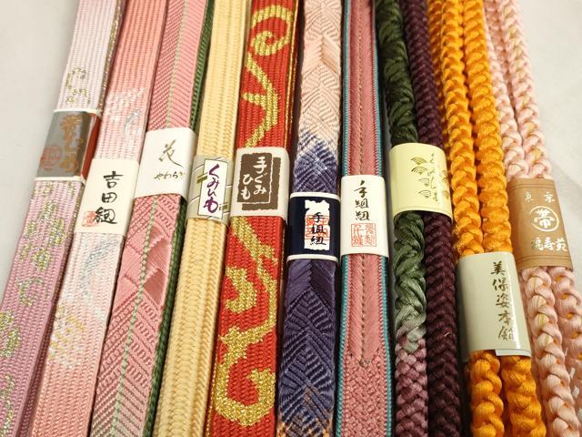平和屋着物●和装小物　帯締め10本セット　美保姿本舗　手組紐　組紐　吉田紐　高麗組　笹浪組　金糸　逸品　未使用　DABA7528zzz 平和屋着物○和装小物 帯締め10本セット 美保姿本舗 手組紐 組紐 吉田