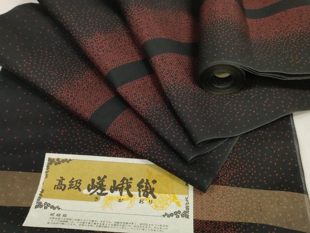 平和屋着物＊夏物 小紋 反物 着尺 紗 嵯峨織 間道 洗える着物 未使用 