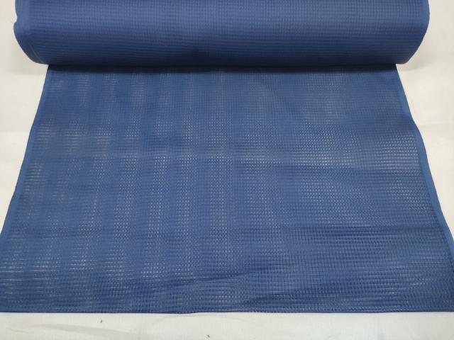 平和屋着物＊夏物　色無地　反物　着尺　濃藍色　洗える着物　未使用　DABA7655zzz_8