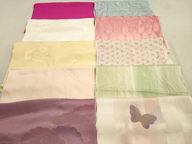 平和屋着物★和装小物　帯揚げ10枚セット　正絹　逸品　DABA8253xg