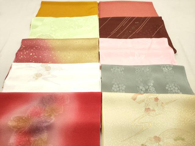 平和屋着物★和装小物　帯揚げ10枚セット　丹後ちりめん　正絹　逸品　DABA8294xg 平和屋着物☆和装小物 帯揚げ10枚セット 丹後ちりめん 正絹 逸品