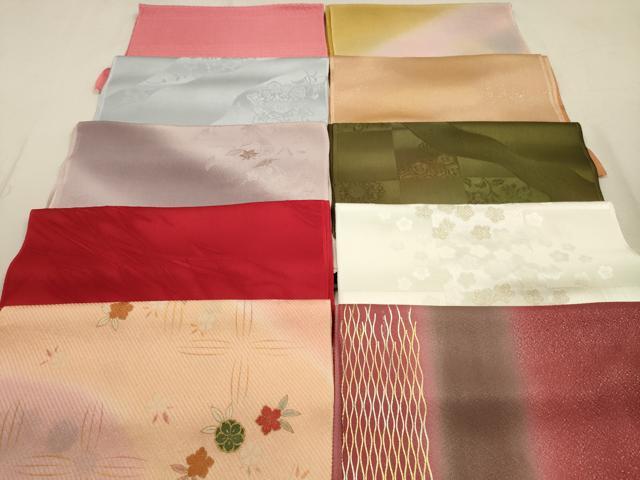 平和屋着物★和装小物　帯揚げ10枚セット　正絹　逸品　DABA8309xg