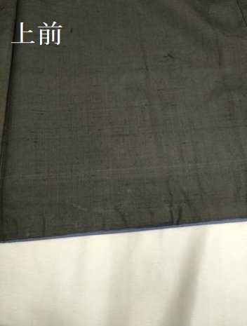 平和屋着物●男性　紬　黒地　正絹　逸品　DABA8962du_6