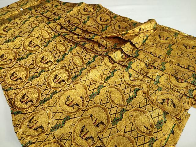 平和屋着物●男性　馬乗り袴　舞台衣装　龍　金糸　DABB0299ud