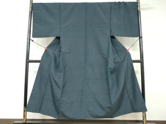 平和屋着物●男性　紬　アンサンブル　長羽織　百入茶色　正絹　逸品　DABB0322ud_1