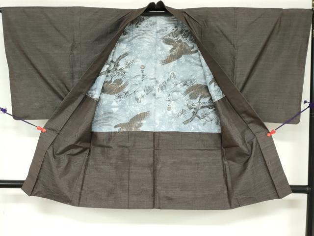 平和屋着物●男性　本場大島紬　アンサンブル　100亀甲　総詰め　証紙付き　正絹　逸品　DABB0425ud_7