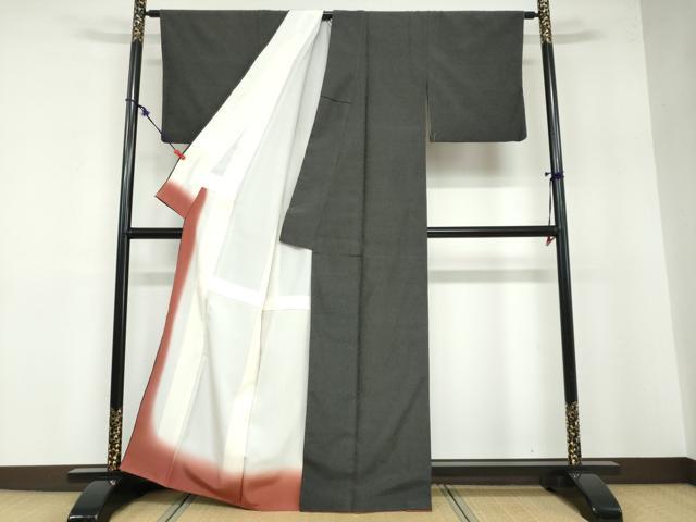 平和屋着物▽男性　本塩沢　単衣　110亀甲　総詰め　正絹　逸品　DABD5486fe 平和屋着物○本塩沢 110亀甲 総詰め 正絹 逸品 DABB0468ud