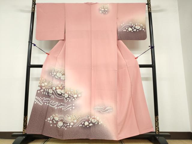 平和屋着物●訪問着　絞り　辻が花　暈し染め　正絹　逸品　DABB0581ud