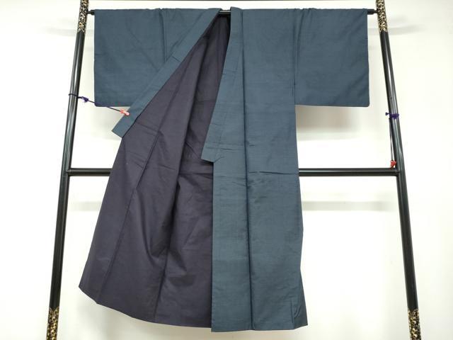 平和屋着物●男性　本場大島紬　アンサンブル　100亀甲　総詰め　正絹　逸品　DABB0621ud_2