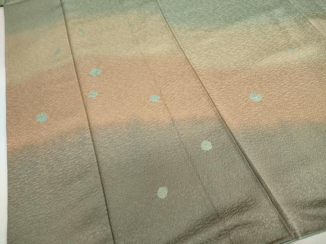 平和屋着物●訪問着　作家物　絞り　花霞文　暈し染め　金彩　正絹　逸品　DABB0655ud_4