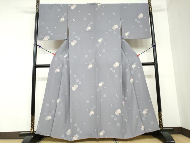 平和屋着物●上質な小紋　舞花文　正絹　逸品　DABB0855ud 平和屋着物□上質な小紋 舞花文 金彩 正絹 逸品 CABD7175xe - メルカリ