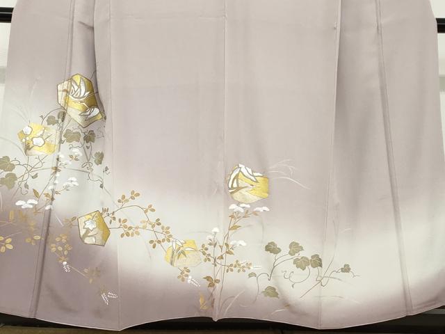 平和屋着物●豪華色留袖　駒刺繍　飛鶴蔦の葉草花文　暈し染め　金彩　正絹　逸品　DABB0858ud 平和屋着物□豪華色留袖 飛鶴文 暈し染め 金彩 正絹 逸品 CABG6427xeの