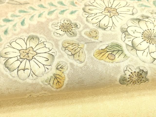 平和屋着物●西陣　岡文織物謹製　太鼓柄袋帯　作家物　絞り　辻が花　金通し地　証紙付き　正絹　逸品　DABB3165cm 平和屋着物○西陣 岡文織物謹製 太鼓柄袋帯 作家物 絞り 辻が花 金通し