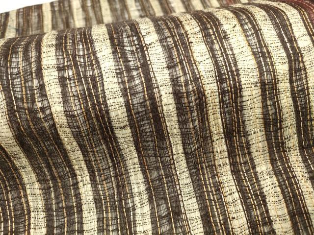平和屋着物▽つけ帯　スリーシーズン　春夏秋　櫛織　間道　金糸　正絹　逸品　DABB3210cm_3