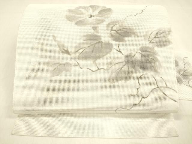 平和屋着物＊夏物　八寸名古屋帯　手描き　朝顔　DABB3238cm 平和屋着物＊夏物 八寸名古屋帯 手描き 朝顔 DABB3238cmの通販はau PAY