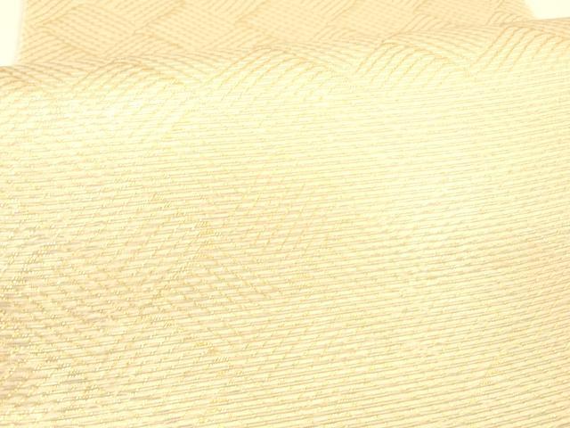 平和屋着物＊夏物　西陣　河合美術織物謹製　六通柄袋帯　立波文　金糸　正絹　逸品　DABB3272cm 平和屋着物＊夏物 西陣 河合美術織物謹製 六通柄袋帯 立波文 金糸 正絹