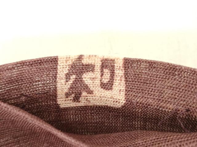 平和屋着物＊夏物　つけ帯　ろうけつ染め　作家物　流水杜若　麻　逸品　DABB3469cm 平和屋着物＊夏物 つけ帯 ろうけつ染め 作家物 流水杜若 麻 逸品