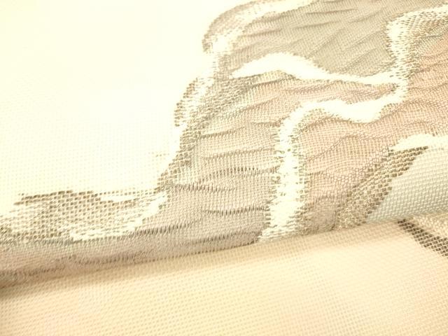 平和屋着物＊夏物　太鼓柄　本袋帯　流水文　銀糸　正絹　逸品　DABB3629cm