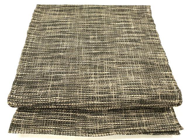 平和屋着物＊夏物　八寸名古屋帯　霞文　正絹　逸品　DABB3806cm