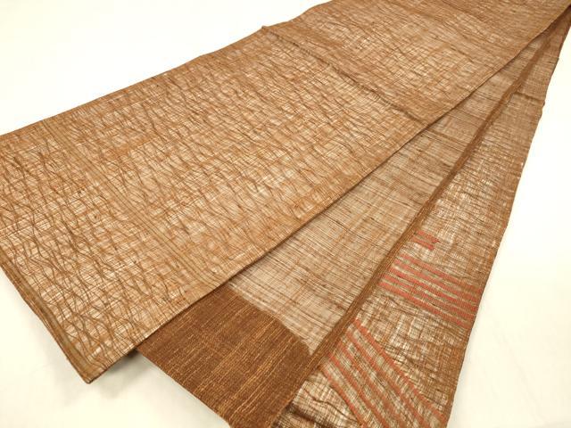 平和屋着物＊夏物　太鼓柄袋帯　櫛織　横段文　正絹　逸品　DABB4000cm_5