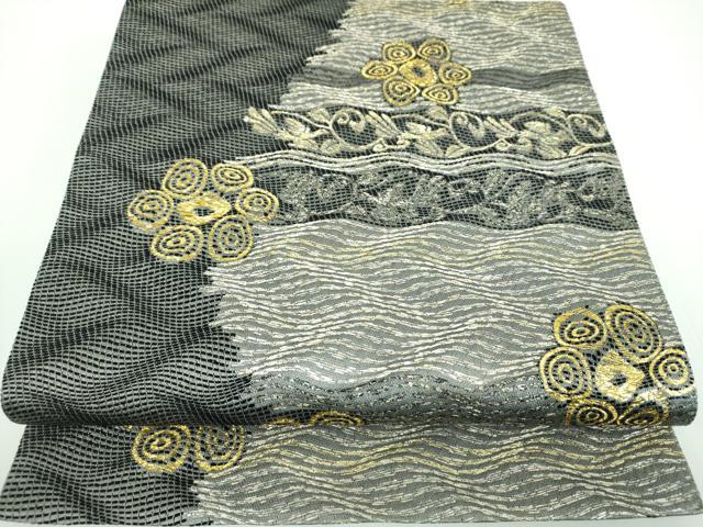 平和屋着物○六通柄袋帯 花鳥文 金銀糸 正絹 逸品 DABB4220ps 【公式通販】