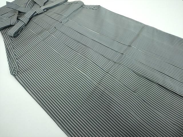 平和屋着物●男性　馬乗袴　縞　正絹　逸品　DABB4606ps