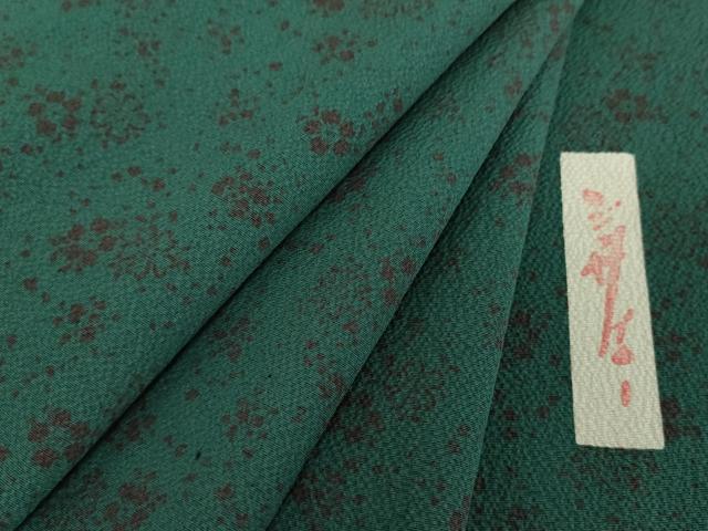 平和屋着物●世界的人形師　辻村寿三郎　ジュサブロー　小紋　舞桜　正絹　逸品　DABB4730ps