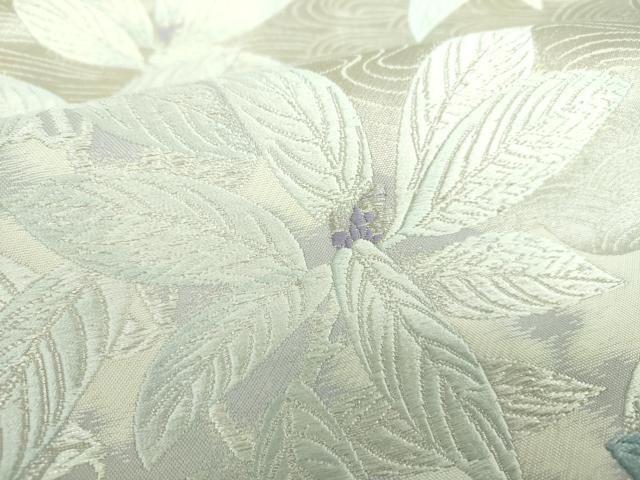 平和屋着物●六通柄袋帯　唐織　草花文　金銀糸　正絹　逸品　DABB4773ps 平和屋着物◎六通柄袋帯 流水花文 金銀糸 正絹 逸品 未使用 DABE3913qp