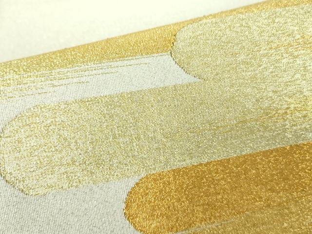 平和屋着物●爪掻き本綴れ　太鼓柄袋帯　霞文　金銀糸　正絹　逸品　DABB7690op