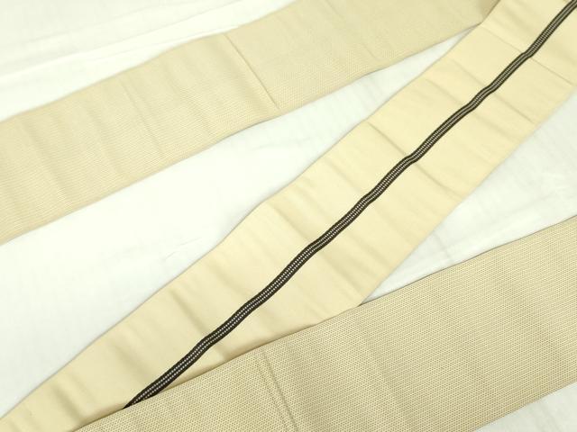平和屋着物●男性　本場筑前博多織　角帯　抽象文様　正絹　逸品　DABB7781op_4
