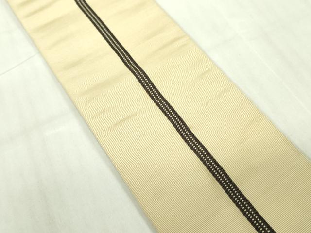 平和屋着物●男性　本場筑前博多織　角帯　抽象文様　正絹　逸品　DABB7781op_6