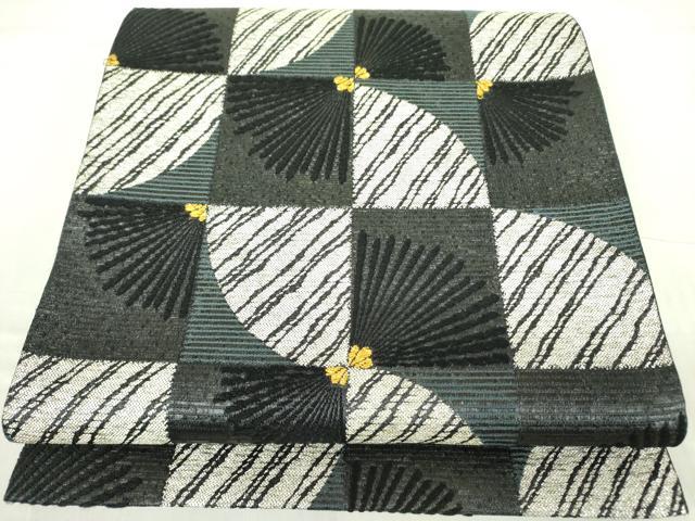 平和屋着物＊夏物 九寸名古屋帯 手描き 枝花文 正絹 逸品 DAAY8010cm