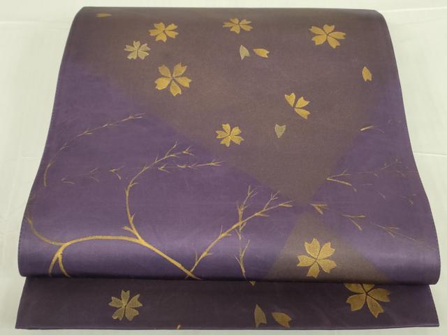 ◆六通柄袋帯【舞桜】 平和屋着物○六通柄袋帯 舞桜 金彩 正絹 逸品 DABB7841op 【公式通販】