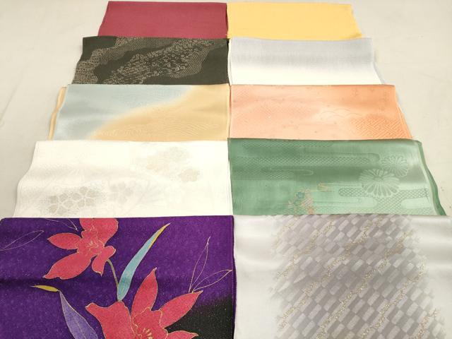 平和屋着物★和装小物　帯揚げ10枚セット　丹後ちりめん　正絹　逸品　DABB8018xg