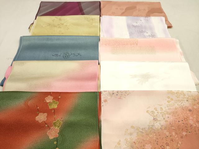 平和屋着物★和装小物　帯揚げ10枚セット　正絹　逸品　DABB8039xg
