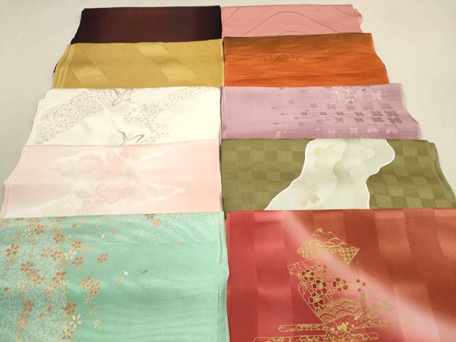 平和屋着物★和装小物　帯揚げ10枚セット　丹後ちりめん　正絹　逸品　DABB8043xg