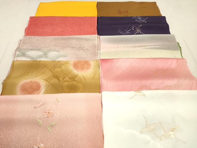 平和屋着物★和装小物　帯揚げ10枚セット　丹後ちりめん　正絹　逸品　DABB8055xg