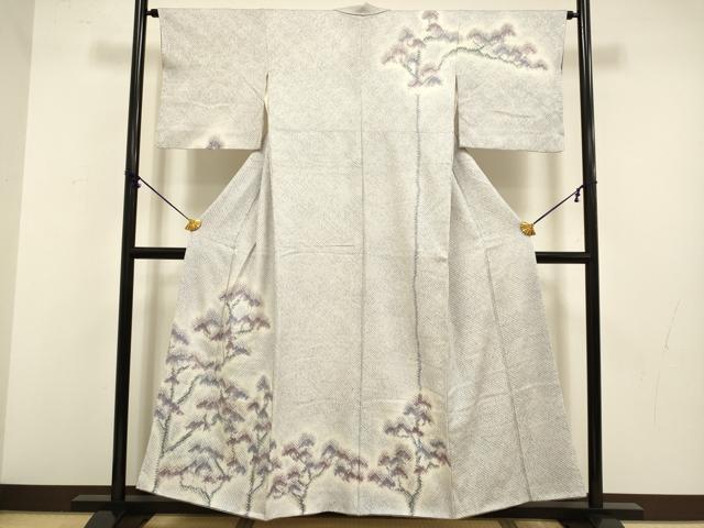 平和屋着物●訪問着　総絞り　枝松文　暈し染め　正絹　逸品　DABB9719du 平和屋着物○訪問着 総絞り 枝松文 暈し染め 正絹 逸品 DABB9719du