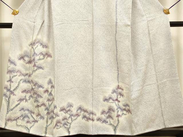 平和屋着物●訪問着　総絞り　枝松文　暈し染め　正絹　逸品　DABB9719du 平和屋着物○訪問着 総絞り 枝松文 暈し染め 正絹 逸品 DABB9719du